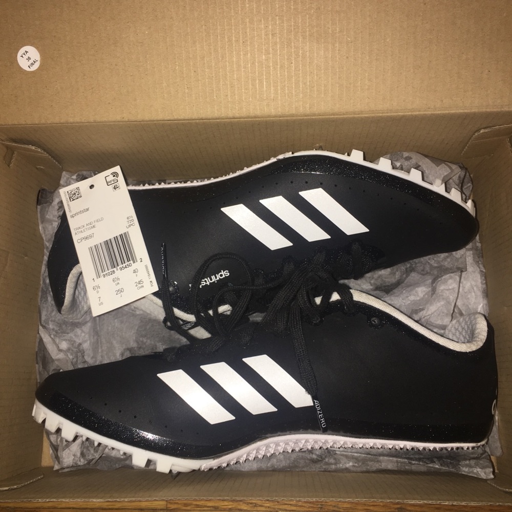 Adidas Track and field spikes.